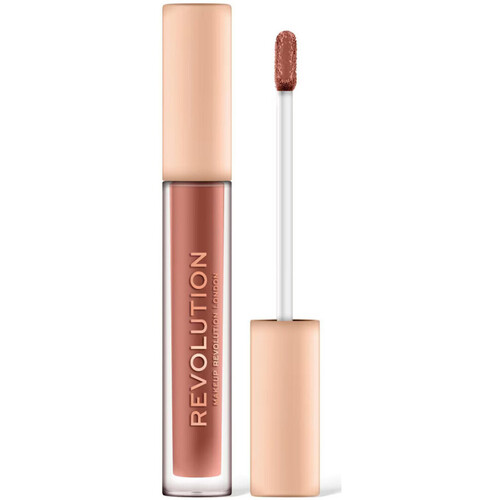 skoenhed Dame Lipgloss Makeup Revolution Metallic Nude Gloss Collection - Undressed Brun