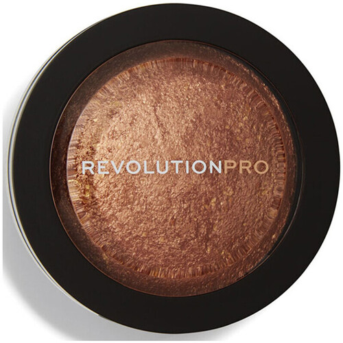skoenhed Dame Highlighter Makeup Revolution Highlighter Powder Skin Finish - Golden Glare Rød