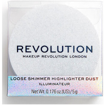 skoenhed Dame Blush & pudder Makeup Revolution Metallic Powder Highlighter - Iced Diamond Hvid