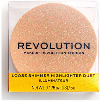 skoenhed Dame Blush & pudder Makeup Revolution Metallic Powder Highlighter - Rose Quartz Pink
