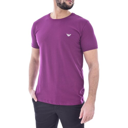 textil Herre T-shirts m. korte ærmer Emporio Armani 211818 4R482 Violet