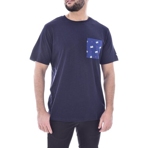 textil Herre T-shirts m. korte ærmer Guess F4GI06 K6XN4 Blå