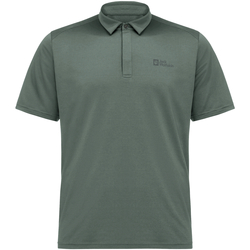 textil Herre Polo-t-shirts m. korte ærmer Jack Wolfskin Delfami Polo Shirt Grøn