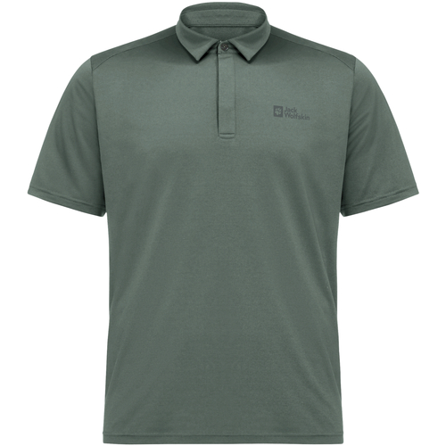 textil Herre Polo-t-shirts m. korte ærmer Jack Wolfskin Delfami Polo Shirt Grøn