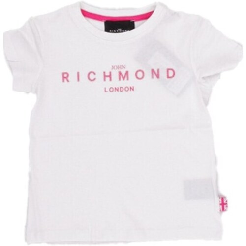 textil Pige T-shirts m. korte ærmer John Richmond RGP24003TS Hvid