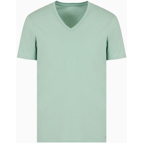 textil Herre T-shirts m. korte ærmer EAX 8NZT75 ZJA5Z Grøn