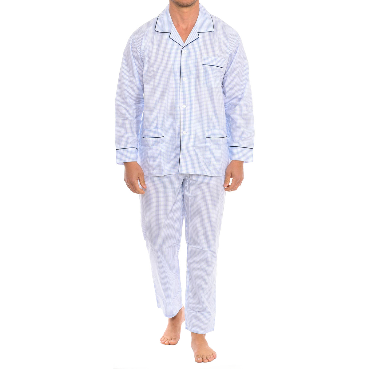 textil Herre Pyjamas / Natskjorte Kisses&Love KL30191 Flerfarvet