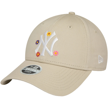 Accessories Dame Kasketter New-Era 9FORTY New York Yankees Floral All Over Print Cap Beige