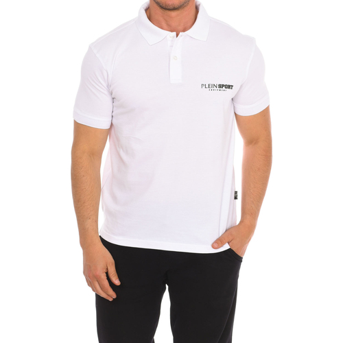 textil Herre Polo-t-shirts m. korte ærmer Philipp Plein Sport PIPS500-01 Hvid