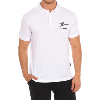 textil Herre Polo-t-shirts m. korte ærmer Philipp Plein Sport PIPS506-01 Hvid