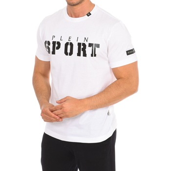 textil Herre T-shirts m. korte ærmer Philipp Plein Sport TIPS400-01 Hvid