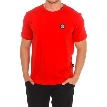 textil Herre T-shirts m. korte ærmer Philipp Plein Sport TIPS404-52 Rød