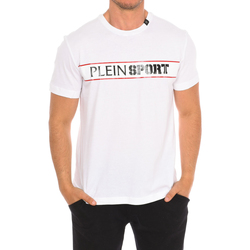 textil Herre T-shirts m. korte ærmer Philipp Plein Sport TIPS405-01 Hvid