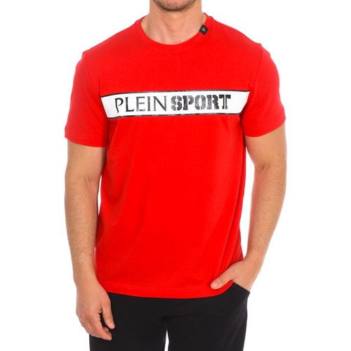 textil Herre T-shirts m. korte ærmer Philipp Plein Sport TIPS405-52 Rød