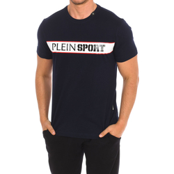 textil Herre T-shirts m. korte ærmer Philipp Plein Sport TIPS405-85 Marineblå