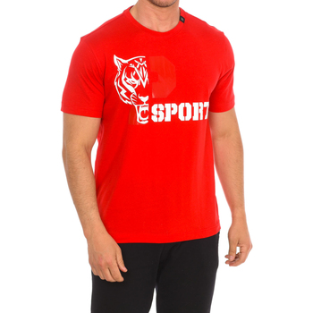 textil Herre T-shirts m. korte ærmer Philipp Plein Sport TIPS410-52 Rød