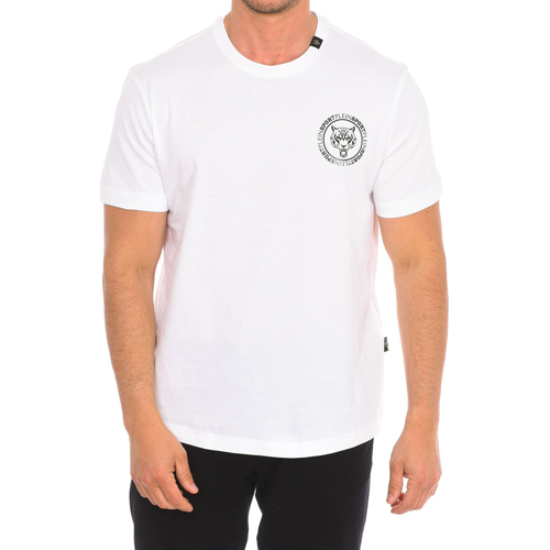 textil Herre T-shirts m. korte ærmer Philipp Plein Sport TIPS412-01 Hvid