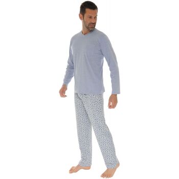 textil Herre Pyjamas / Natskjorte Christian Cane HEDOR Blå