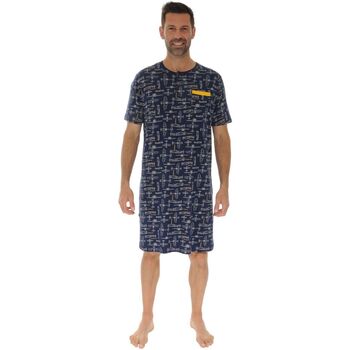 textil Herre Pyjamas / Natskjorte Christian Cane HERODIAN Blå