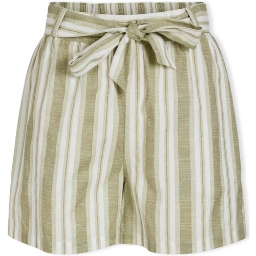 textil Dame Shorts Vila Etni Shorts - Egret/Oil Green Beige