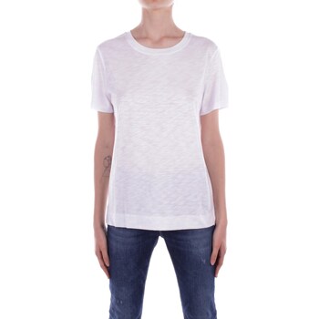 textil Dame T-shirts m. korte ærmer Barbour LML0761 Hvid