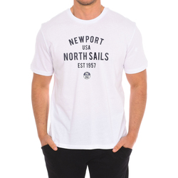 textil Herre T-shirts m. korte ærmer North Sails 9024010-101 Hvid