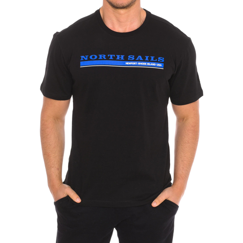 textil Herre T-shirts m. korte ærmer North Sails 9024040-999 Sort
