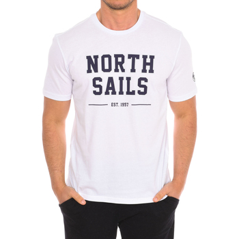 textil Herre T-shirts m. korte ærmer North Sails 9024060-101 Hvid