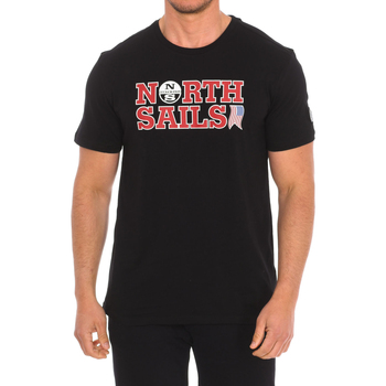 textil Herre T-shirts m. korte ærmer North Sails 9024110-999 Sort
