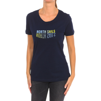 textil Dame T-shirts m. korte ærmer North Sails 9024290-800 Marineblå
