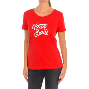 textil Dame T-shirts m. korte ærmer North Sails 9024300-230 Rød