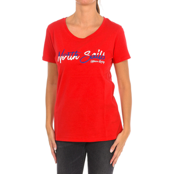 textil Dame T-shirts m. korte ærmer North Sails 9024310-230 Rød