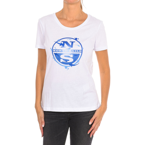 textil Dame T-shirts m. korte ærmer North Sails 9024340-101 Hvid