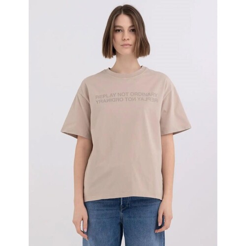 textil Dame T-shirts & poloer Replay  Flerfarvet