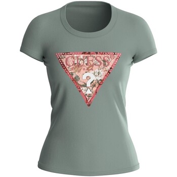 textil Dame T-shirts & poloer Guess  Flerfarvet