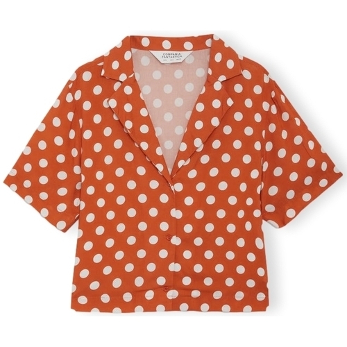 textil Dame Toppe / Bluser Compania Fantastica COMPAÑIA FANTÁSTICA Shirt 12122 - Polka Dots Orange
