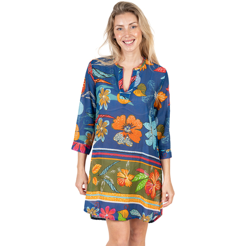 textil Dame Korte kjoler Isla Bonita By Sigris Kurta Blå