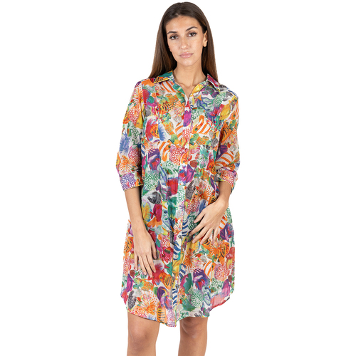 textil Dame Korte kjoler Isla Bonita By Sigris Kjole Flerfarvet