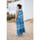 textil Dame Lange kjoler Isla Bonita By Sigris Lang Midi Kjole Blå