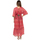 textil Dame Lange kjoler Isla Bonita By Sigris Lang Midi Kjole Rød