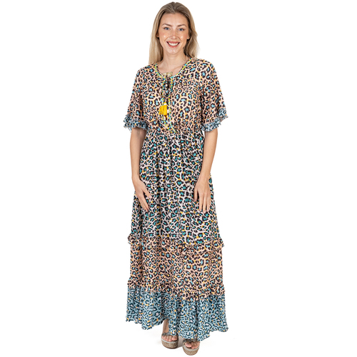 textil Dame Lange kjoler Isla Bonita By Sigris Kjole Flerfarvet
