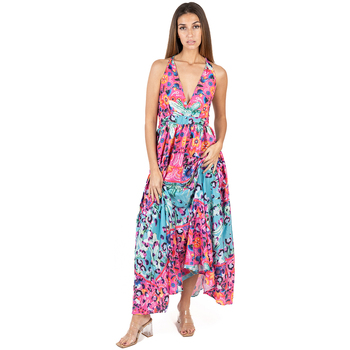 textil Dame Lange kjoler Isla Bonita By Sigris Lang Midi Kjole Pink