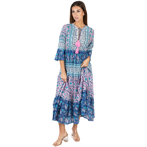 textil Dame Lange kjoler Isla Bonita By Sigris Kjole Blå