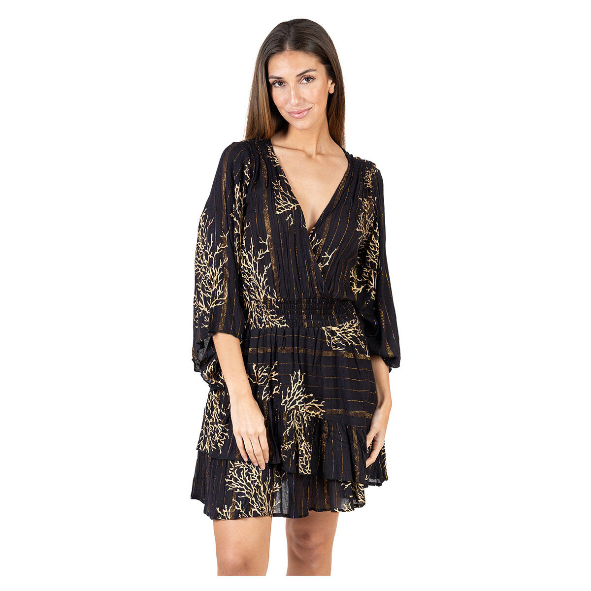 textil Dame Korte kjoler Isla Bonita By Sigris Kort Kjole Brun