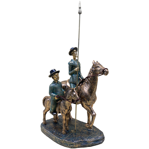 Indretning Små statuer og figurer Signes Grimalt Don Quixote Sancho Hest Grå