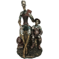 Indretning Små statuer og figurer Signes Grimalt Don Quixote Og Sancho Panza Grå