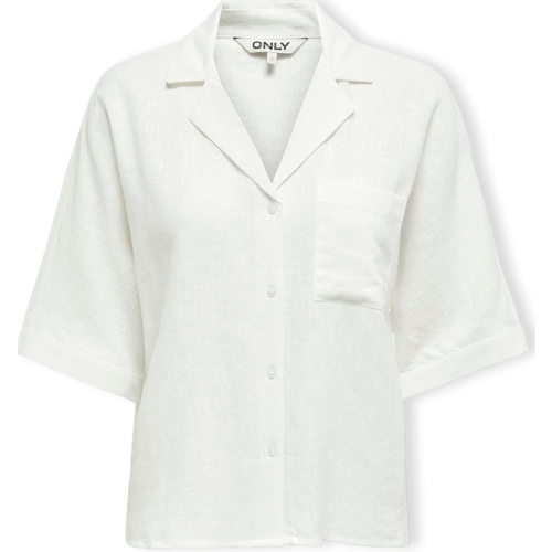 textil Dame Toppe / Bluser Only Noos Tokyo Life Shirt S/S - Bright White Hvid