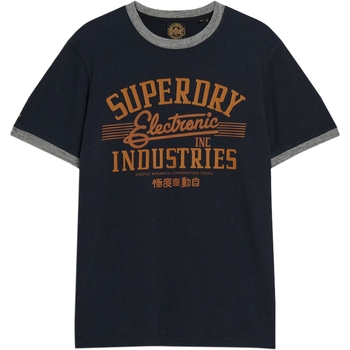 textil Herre T-shirts m. korte ærmer Superdry 235228 Blå