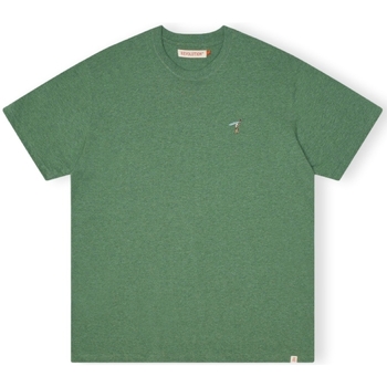 textil Herre T-shirts & poloer Revolution T-Shirt Loose 1366 GIR - Dust Green Melange Grøn
