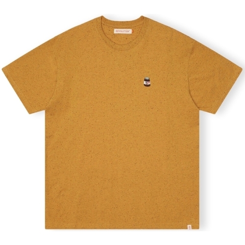 textil Herre T-shirts & poloer Revolution T-Shirt Loose 1367 NUT - Yellow Gul